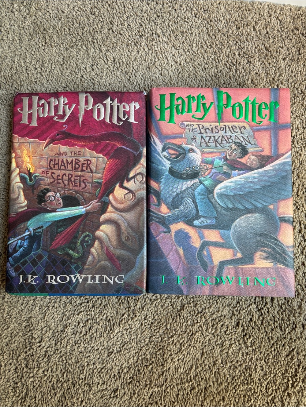 Harry Potter Book Covers - Chamber of Secrets & Prisoner of Azkaban